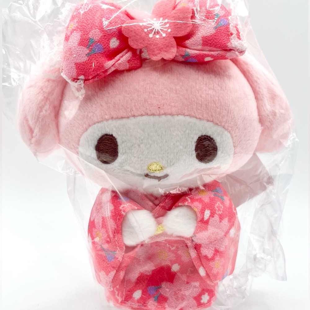 My Melody Pink Kimono Plush Mascot Keychain